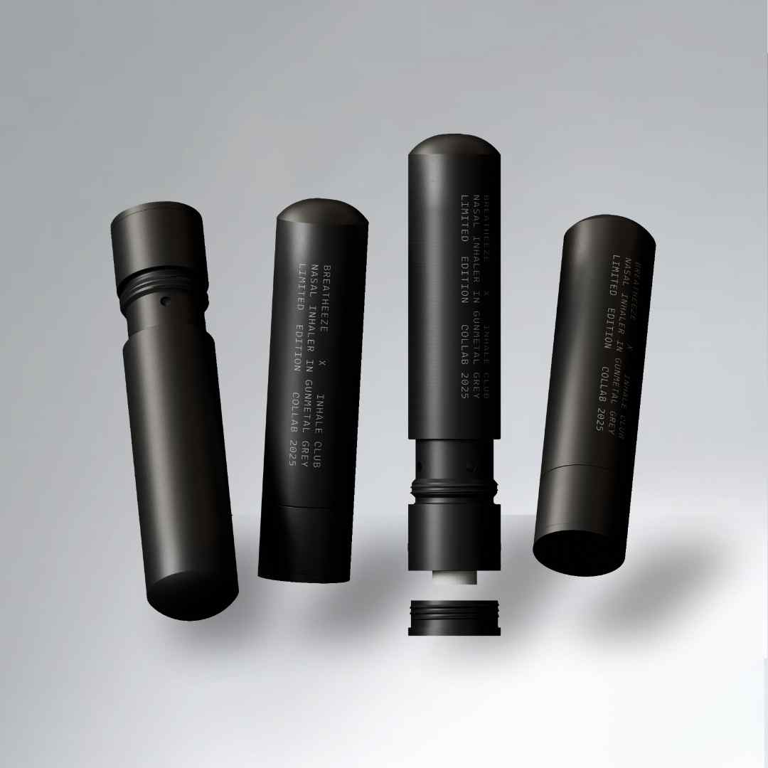 Breatheeze x Inhale Club Nasal Inhaler – Refillable Aluminium Focus ...