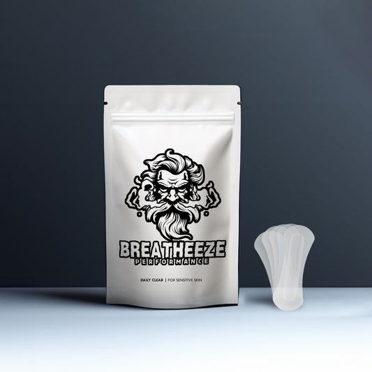 Breatheeze Performance Clear Nasal Strips for Sensitive Skin